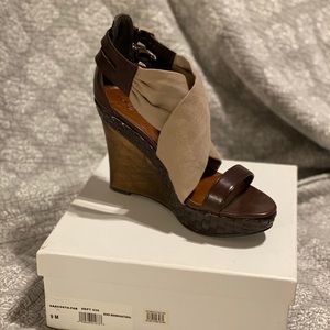 New Halogen wedge sandals